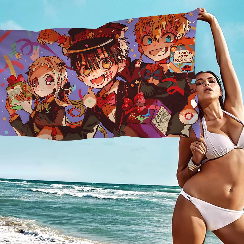 Anime Toilet-Bound Hanako Kun Microfiber Printed Beach Towel Mountain Climbing Yoga Beach Swimming Running Absorbent Soft Towel