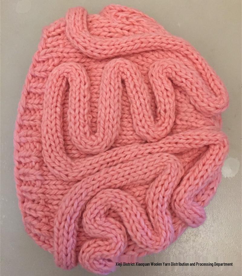 Cappello a Forma di Cervello Horror Lavorato a Maglia a Mano BomHCS - Accessorio per Costume di Halloween