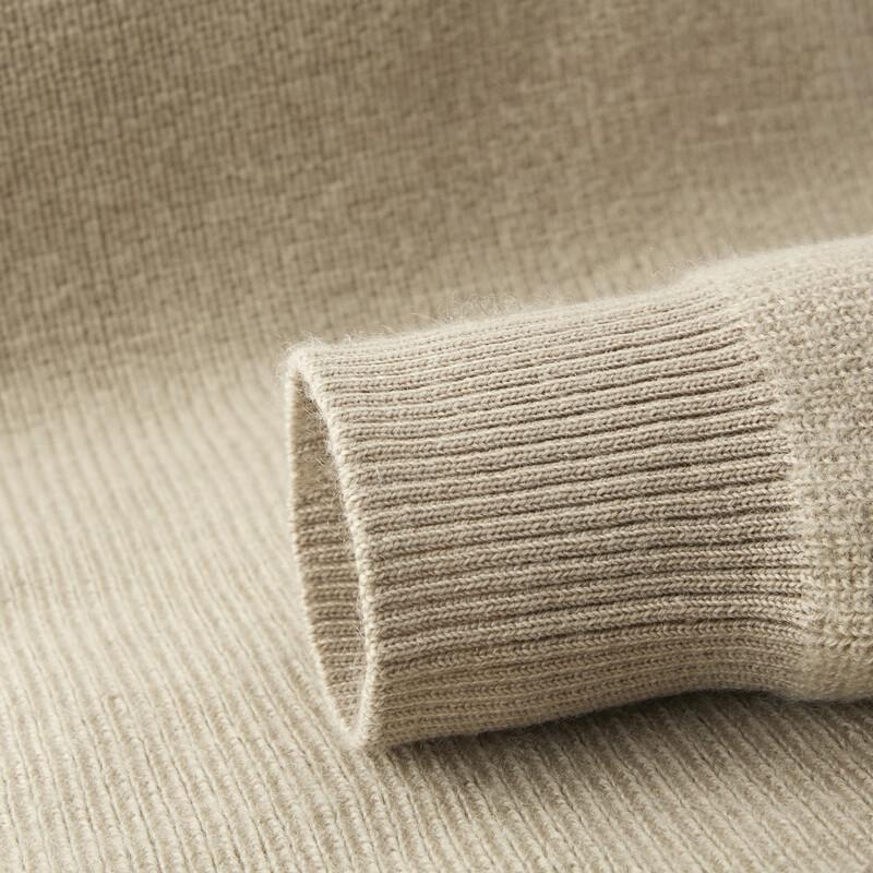 FIRS Men's 100% Wool Thickened Round Neck Sweater