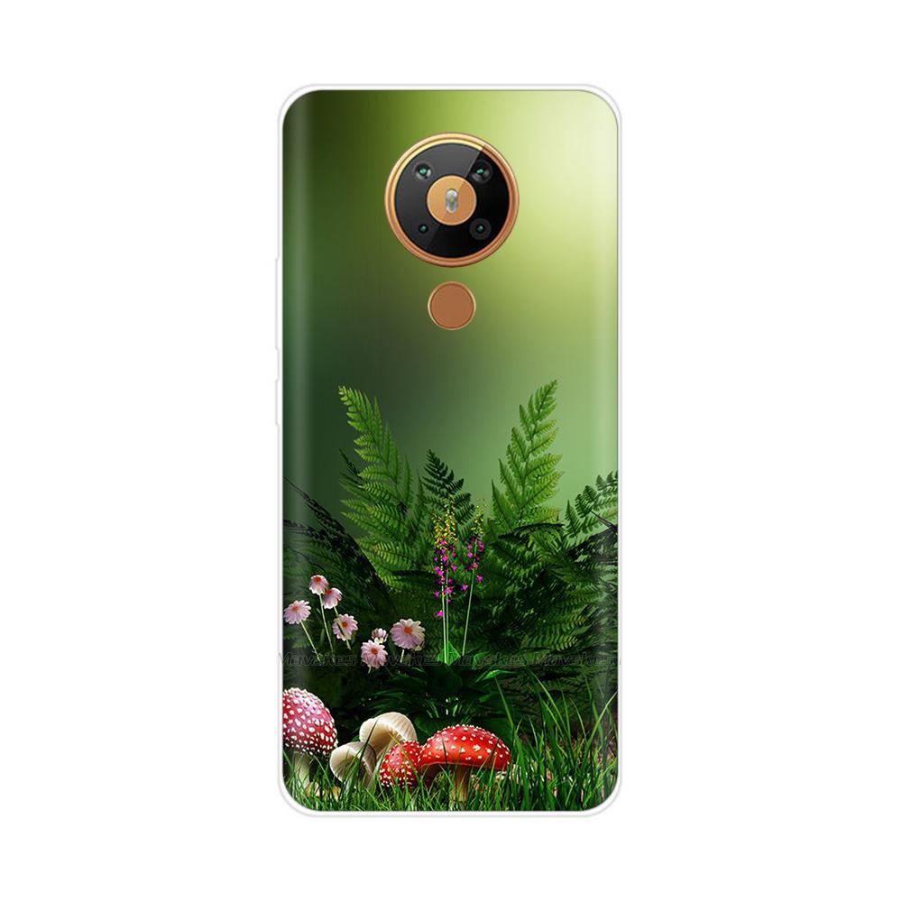 For Nokia 5.3 Case Transparent Phone Case Printing Bumper For Nokia 5.3 Nokia5.3 Case Back Cover 6.55'' TPU Soft Silicone Shells