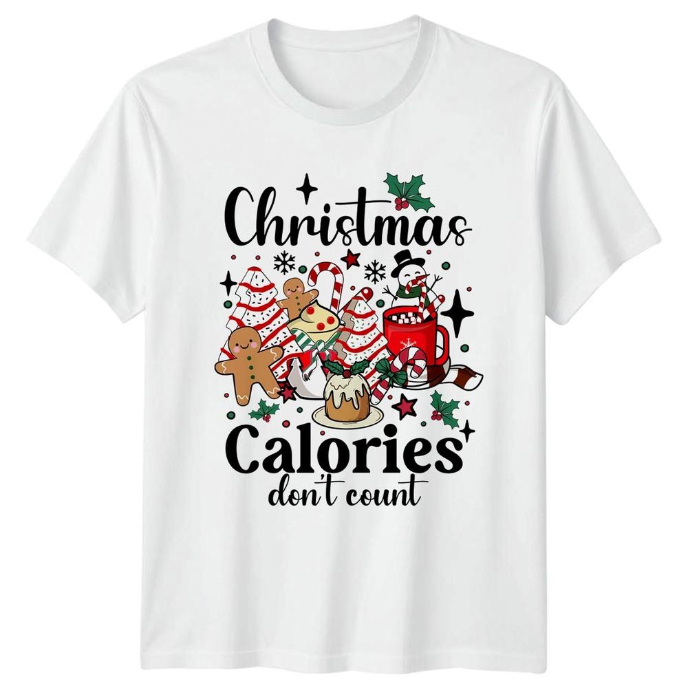 Christmas Treats Gingerbread SnowUnisex Holiday Unisexs TShirt Unisexs Tee Graphic Top S