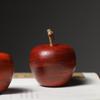 Red Pear Wood Bamboo Apple-Style Ornament Decoration (Available in Sizes 4.0, 4.5, 5) for Home and Living Room