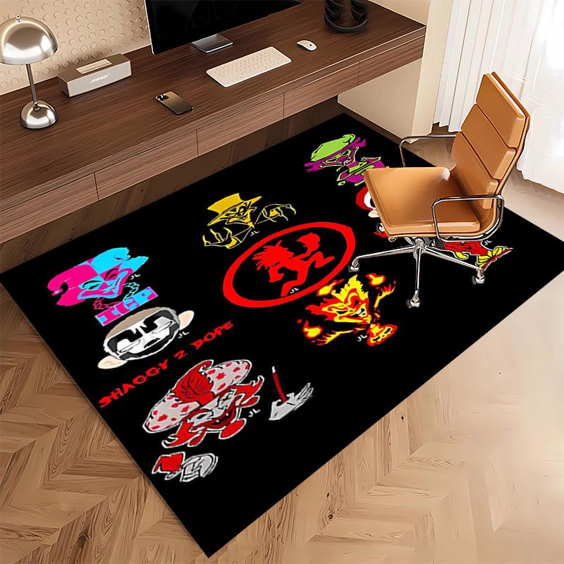 1pc Insane Clown Posse Print Area Rug - Soft, Washable Non-Slip Indoor Mat, Living Room, Home Office Decorative Rug,Office Decorative