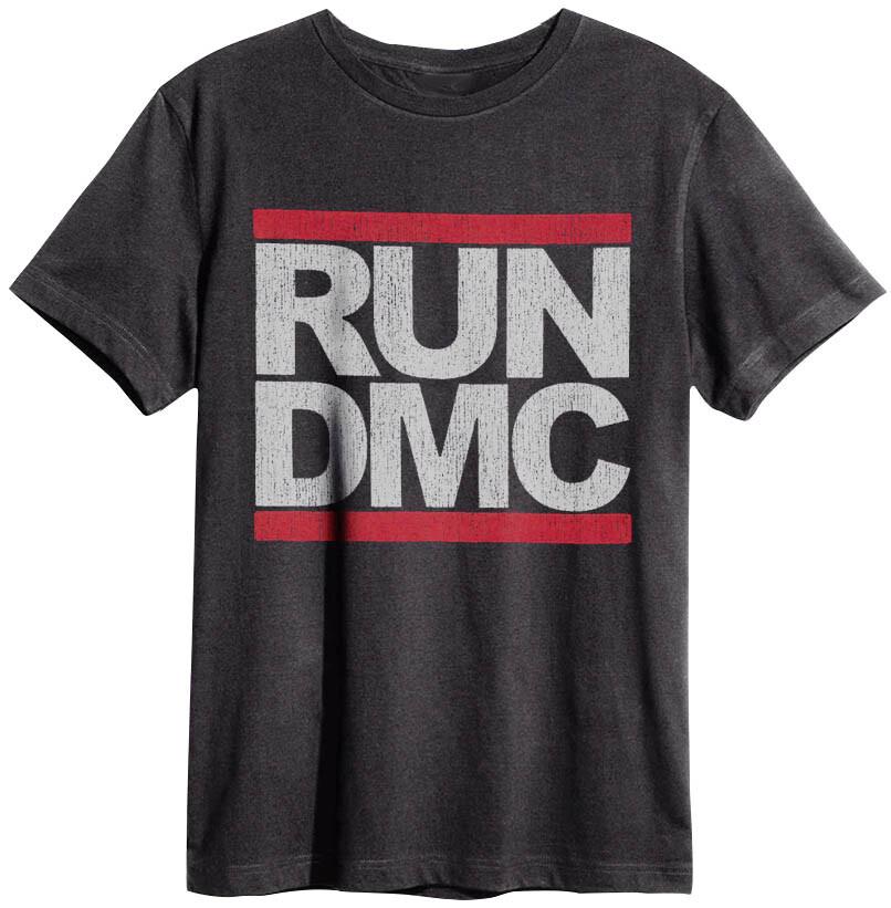 Amplified Unisex Tee Run Dmc Logo New Black