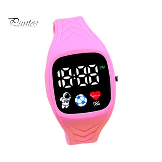 

Светодиодные электронные часы, регулируемые яркие цвета, мягкий силиконовый ремешок, квадратный циферблат «космонавт», детские студенческие повседневные спортивные цифровые наручные часы, подарок на день рождения розовый