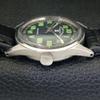 HAND-WINDING VINTAGE FAVRE LEUBA 111 SEA KING SWISS MENS BLACK WATCH a703003-1