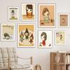 Yoshitomo Nara Guitar Girl Vintage Doll Wall Art Canvas Painting And Nordic Posters Prints Wall Pictures For Living Room Decor