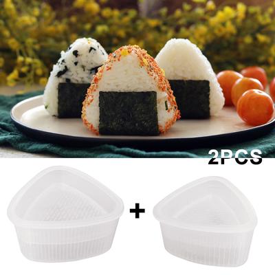 2Pcs Form Sushi Triangular Onigiri Mould Bento Rice Ball Maker Press DIY Tool