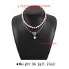 Women European Jewelry Fashion Trend Design Hot Girl Ball Chain Layered Necklace Bracelet Set