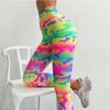 Nuovi Leggings Donna Vita Alta Stampa Camouflage Leopardo Effetto Trasparente Asciugatura Rapida per Corsa Fitness Sport Yoga