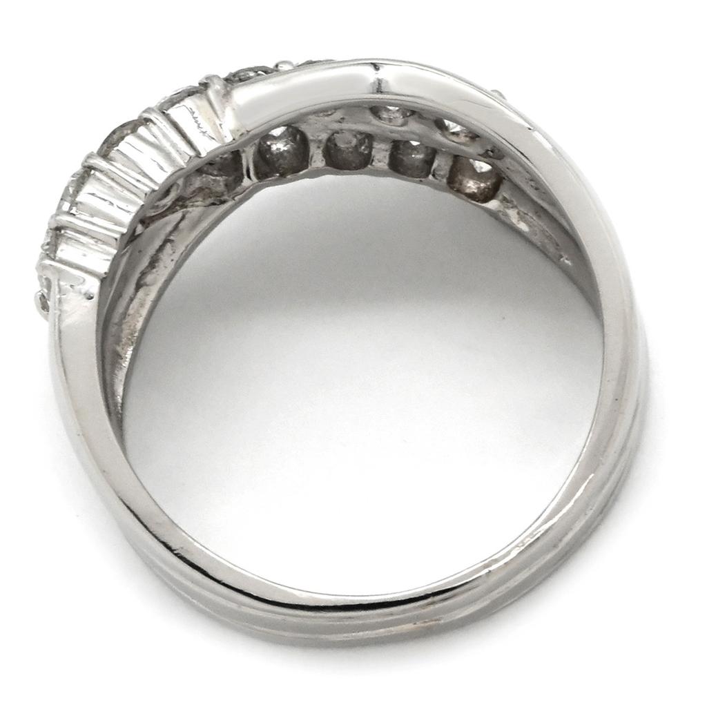 NON BRAND - 1.0ct diamondRing ring Pt850/diamond #12.5(JP Size) Array