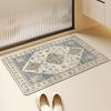 Vintage Patterned Carpet Entrance Bathroom Splicing Bohemian Non Slip Wear Resistant Mats Home Decoration