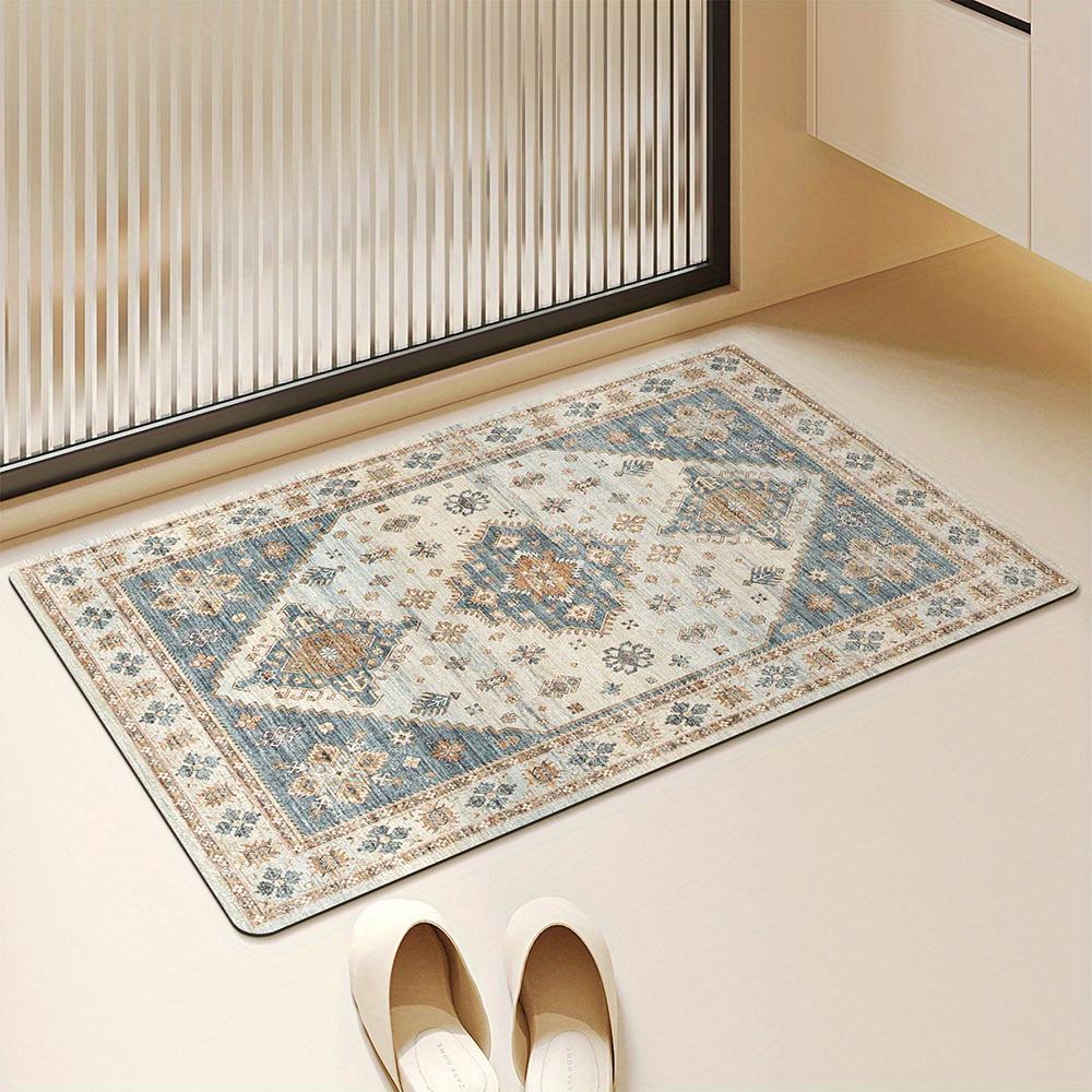 Vintage Patterned Carpet Entrance Bathroom Splicing Bohemian Non Slip Wear Resistant Mats Home Decoration