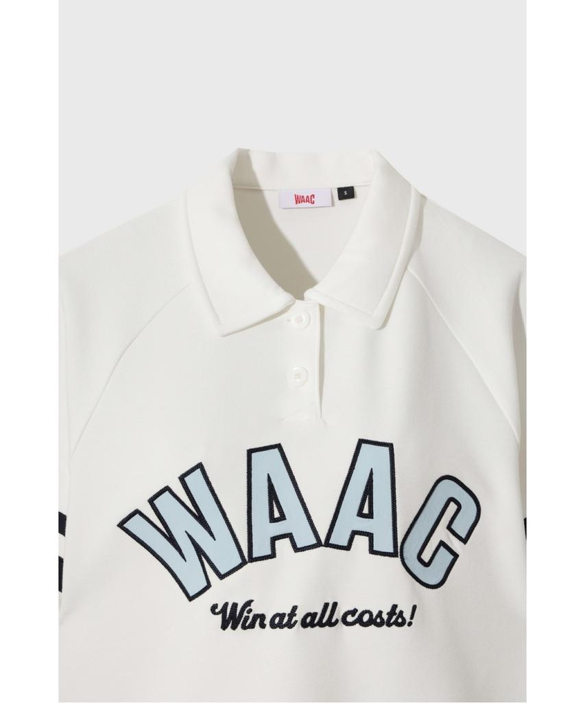 WAAC Women Logo Loose Fit Polo Sweatshirt Wwtcm26302Whx