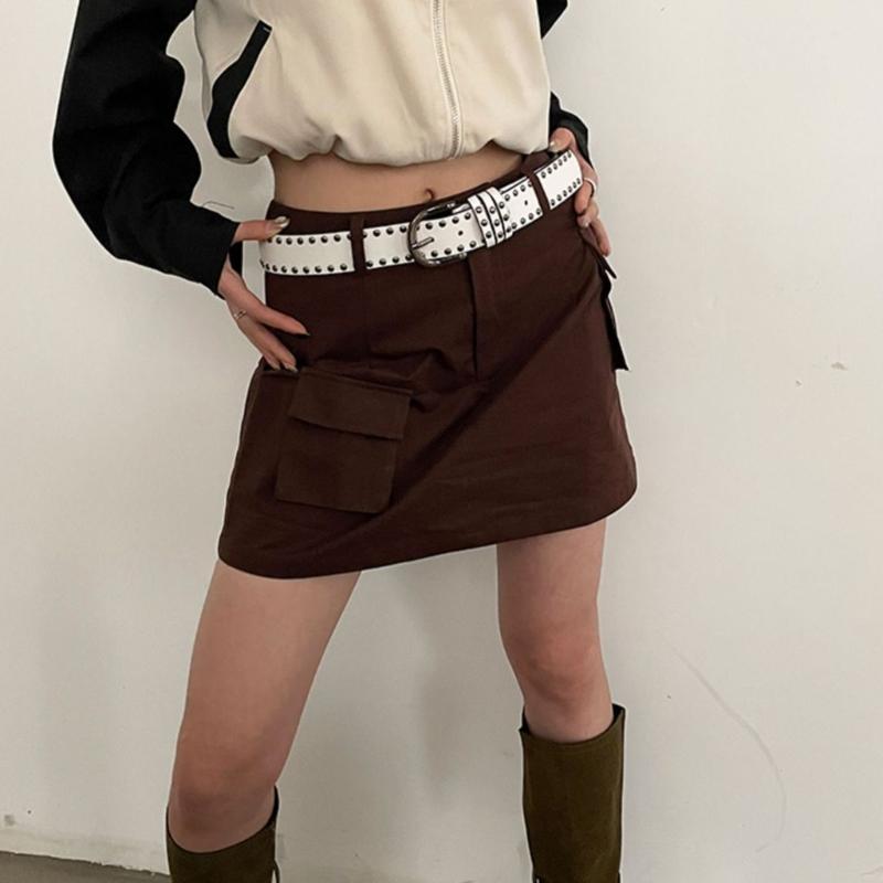 PU Waist Belts with Adjustable Pin Buckle Thin Adjustable Waist Belt Universal Woman Dresses Skirt Coat Waistband