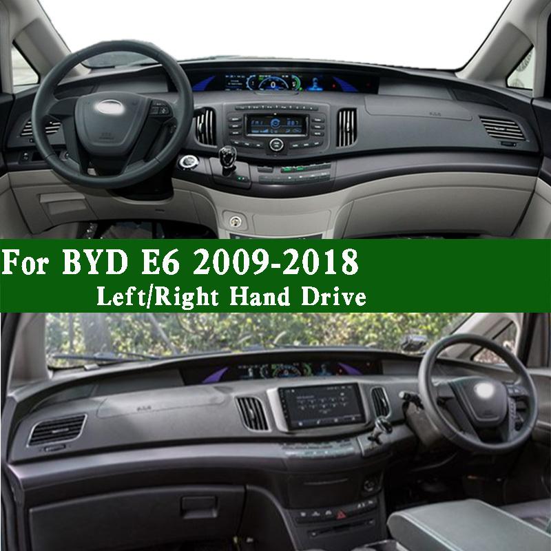 For BYD E6 2009-2018 Dashmat Dashboard Cover trument Panel Sunscreen Protective Pad Dash Mat Anti-Dirt