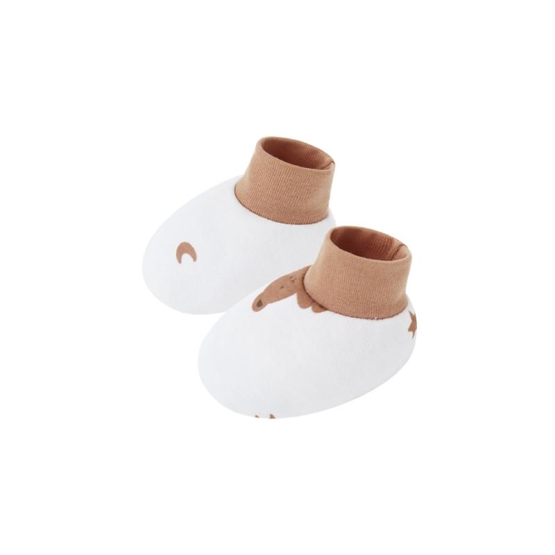 6 Pair Infant Cotton Socks Breathable Fabric Foot Cover Set Lovely Pattern Newborns Essential for Daily Comfort