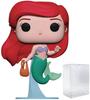 POP Disney The Little Mermaid Ariel with Bag Funko Vinyl Figure (Includes Compatible Box Protector Case) Multicolor 3.75