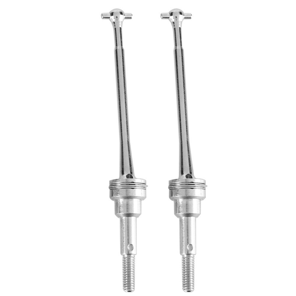 2pcs Front  Drive Shaft for WLtoys 1 12 12423 Remote Control Car Accessory (Silver0090S)