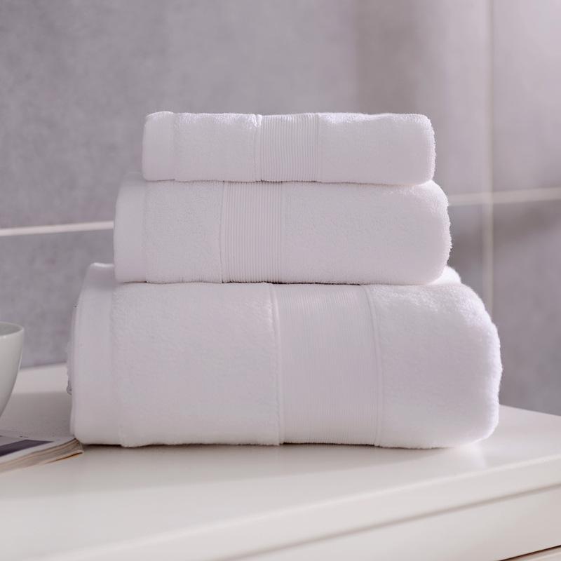

Encrypted pattern cotton towel pure cotton set towel thickened absorbent bath towel towel set 35*35 чистий білий колір