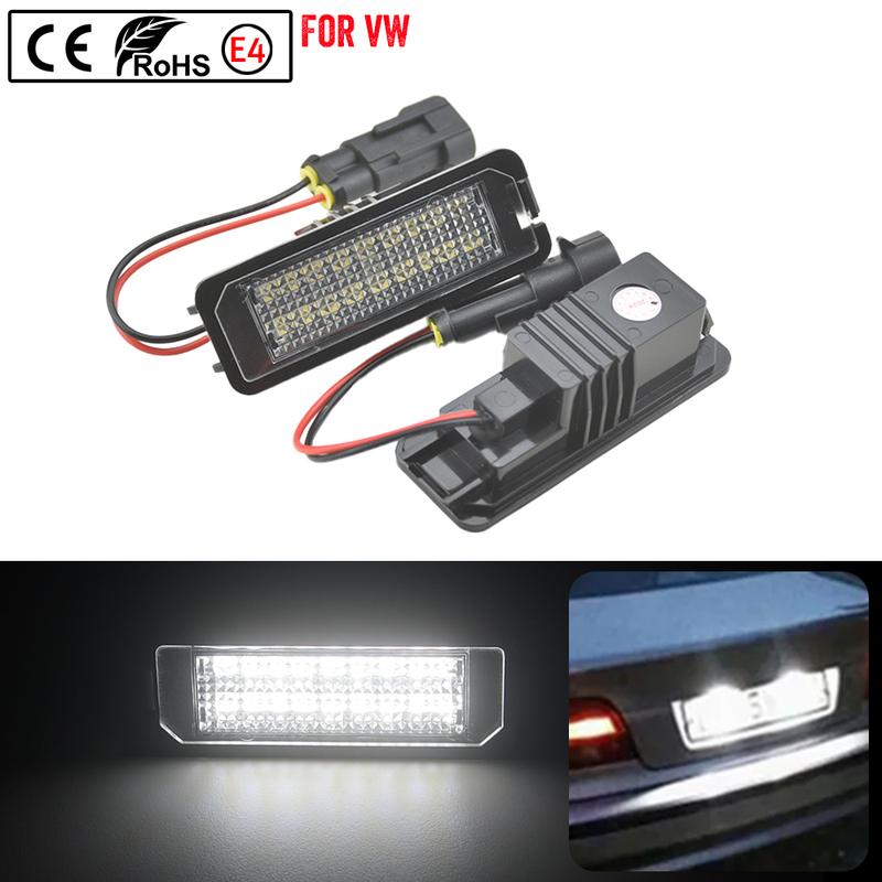 For VW Fox- 2004-2010 Fit For VW Saveiro 2005-2013 Rea LED Number License Plate Lights Assembly