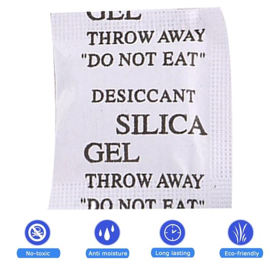 100 Adet 1/2G Silika Jel Paketleri Elektronik Takı Kameralar Giysi Kitap Hassas Aletler Nem