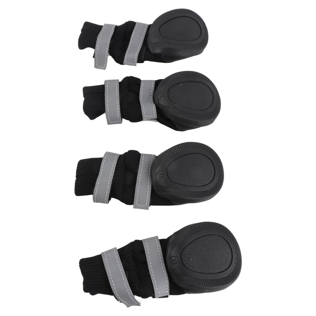 4pcs Set Water Proof Pet Dog Shoes Anti Slip Protective Boots for Large Dogs