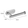 Durable Towel Holder Self-Adhesive No Drilling Bathroom Hook Stainless Steel Bathroom Organizer Kitchen Storage Rack
