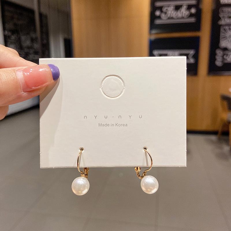 Heart Round Imitation Pearl Butterfly Leaf Tulip Flower Drop Earrings Women Wedding Geometry Jewelry Trend Creative Accessories