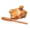 1Pc Wooden Frog Guiro Rasp,Handcrafted Wooden Frog Musical Instrument,African Wooden Frog Rasp Musical Instrument For Adults