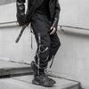 Schwarze Cargohose für Herren, Jogger, Cargohose für Herren, Joggen, japanische Streetwear, Hip Hop, Hippie, Techwear, Gothic-Band