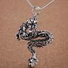 New 925 Sterling Silver Necklace Pendant Dragon For Women Man Fashion Jewelry Party Wedding Accessories Gifts