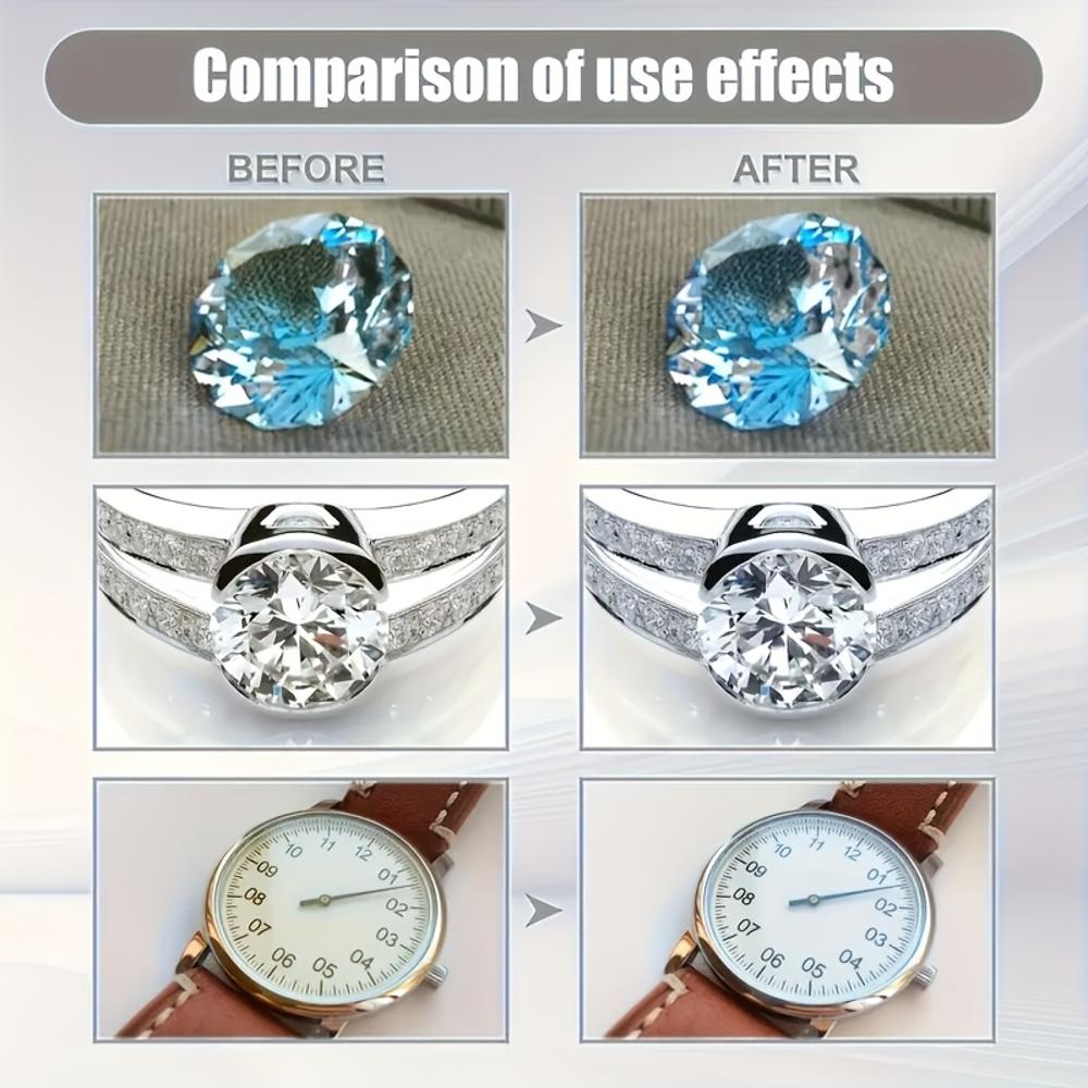 Jewelry Polishing Spray - Gentle Formula for Jewelry, Restores Luster, Suitable for Rings, Watches, Necklaces, and Earrings, Fas