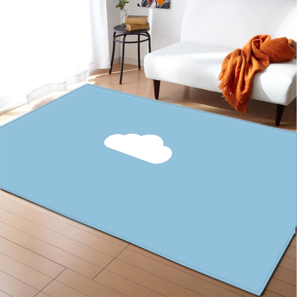Ethnic Style Carpet Feather Style Bedroom Floor Mat