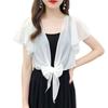 Large Yards Thin Section Cardigan Chiffon Loose Blouse High Quality Chiffon Shawl  Summer