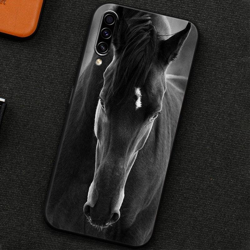 Custodia per Telefono Per Samsung Galaxy A30 A30S A50 S A20E A20 A40 A70 A10E Note 9 10 20 Ultra Cover Posteriore in Silicone Cavallo al Galoppo Animale