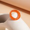 Jewelry Accessories Solid Resin Ring Dopamine Geometric Forefinger Ring  Girl