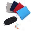 3Pcs/pack Soft U Shaped Air Inflatable Pillow Portable Flock (1 Pc Pillow+1 Pc Eye Cover+1Pc Earplug)