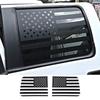 2x Rear Window Trim Decor Stickers Decal for Ford F150 2009-2014 US Flag Black