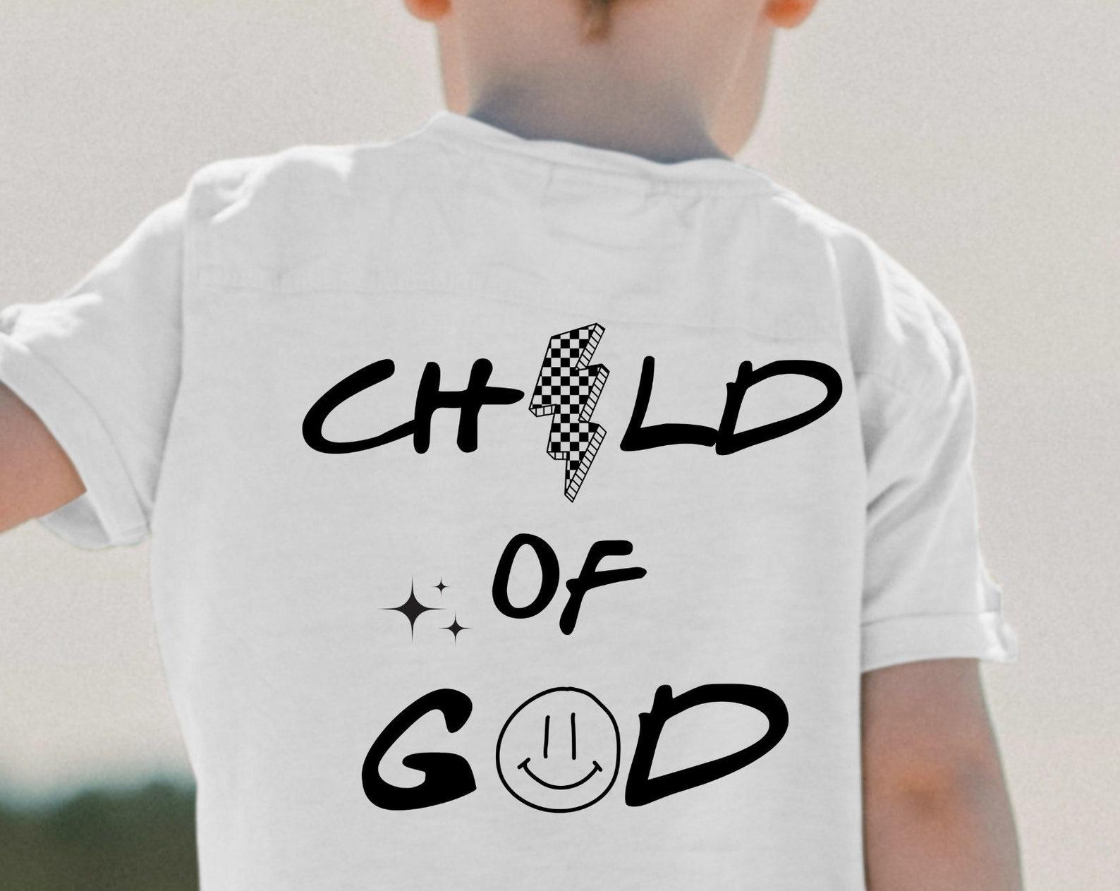 Child of God Kids T-shirt PNG: Christian Toddler Tee Design S