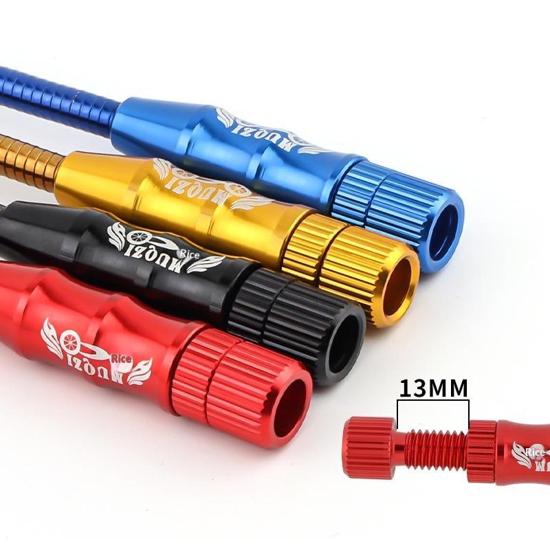Universal Fit Aluminium Alloy Bike V Brake Cable Guide Pipe Wear Resistant Bend Hose Tube for All Kinds of Bicycles Repair