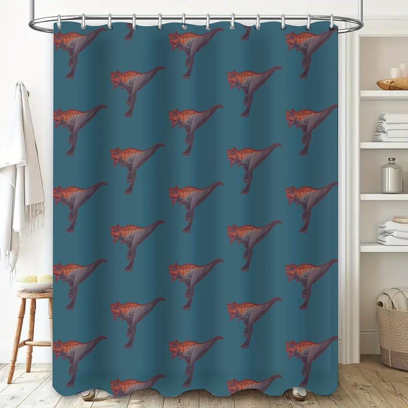 Bathroom Shower Curtain Vintage Floral Pattern Waterproof Fabric Decor Washable Liner
