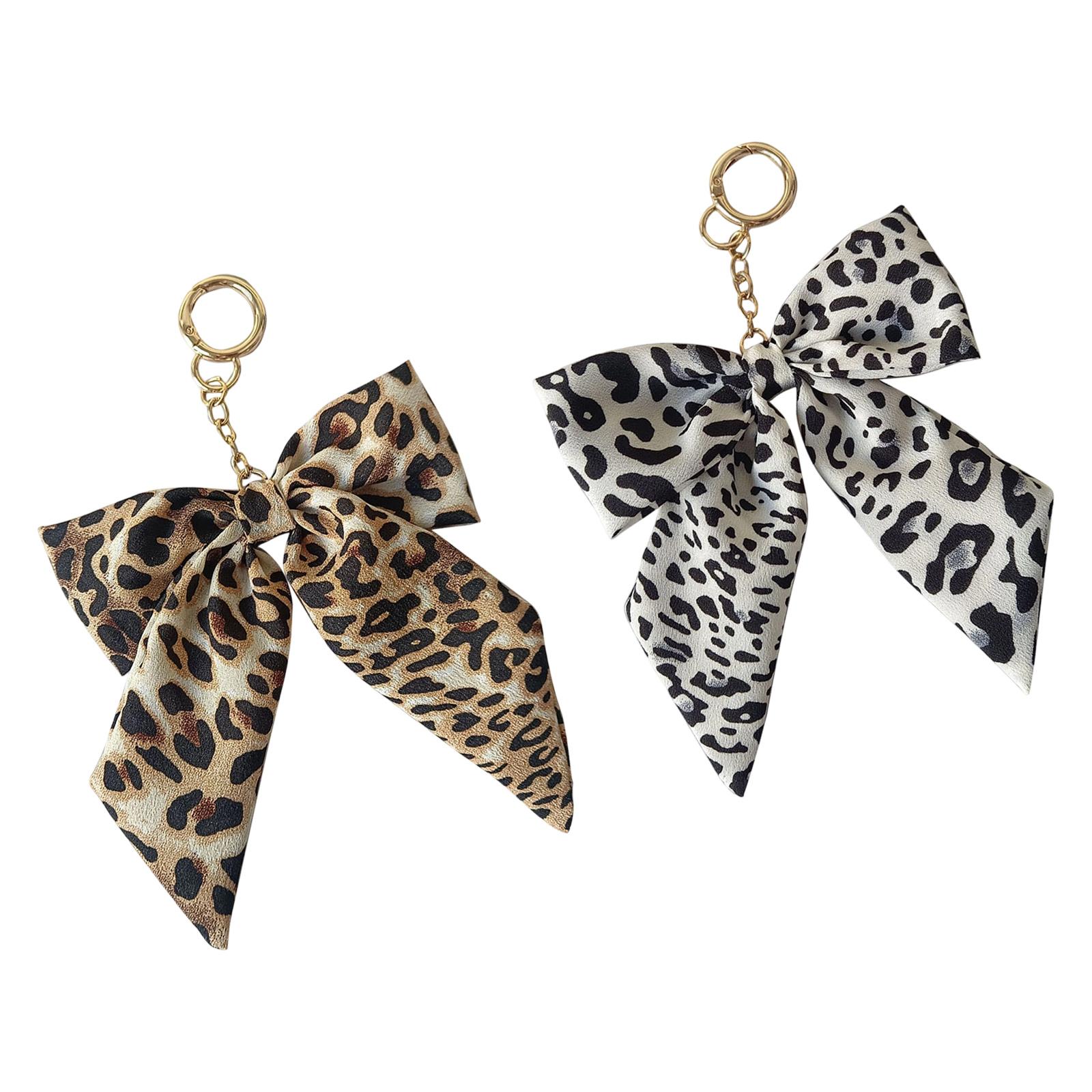 

2 Piece/set Trendy Leopard Pattern Key Holder Bag Decoration Keychain Key Accessory For Daily Use Travel Outing 1