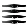 Heavy Duty Door Hinges Decorative Strap Hinge Hardware Black Shed Door Gate Hinges with Screws Easy To Install