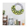 (B) Easter Wreath Flat Printing Egg Garland Pendant with Hanging Rabbit Decoration Home Decor Tyuhe