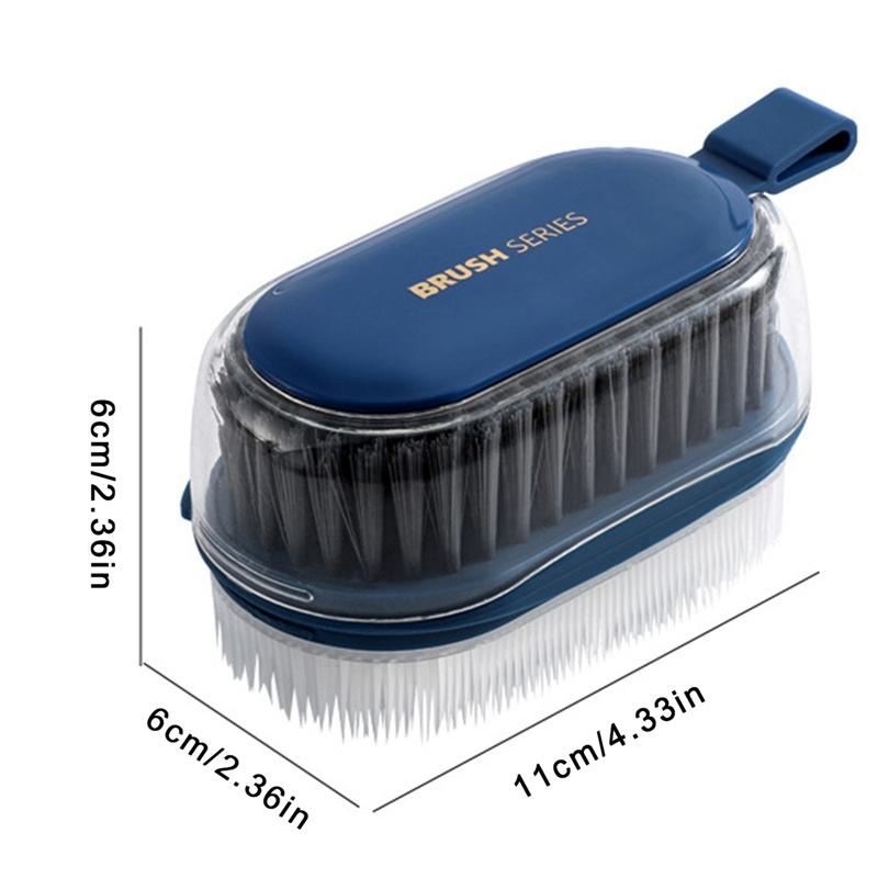 Brush Cleaner Dispenser Dish Washing Laundry Shoe Brush Kitchen Cleaning Brush For Bathroom Cleaning Tools