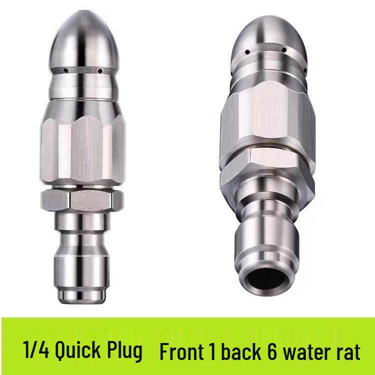 Hochdruck-Kanalreinigungsdüse aus Edelstahl mit 1/4 Schnellanschluss