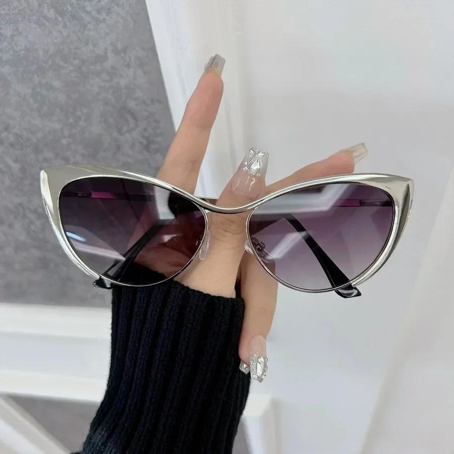 Casual Cat Eye Designer Sunglasses Women Men Metal Frame Luxury Sun Glasses Female Male Brand Fashion Retro