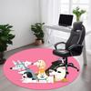1PC Puppies Pets Office Round Area Rug, Indoor Mat Suitable For Office, Under Office Chairs Bedroom Living Room Home Decor, Room Decos055
