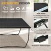 Table Tennis Table, Foldable, 8 Wheels, Powder-Coated Steel Frame, MDF, 274 X 152.5 X 76 Cm, Black